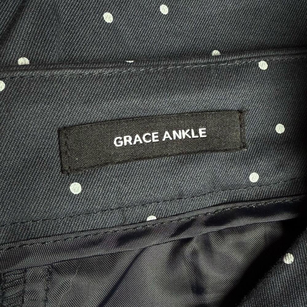 Jones New York Signature Grace Ankle Polka Dot Skinny Pants Blue Size 14 - Picture 6 of 8
